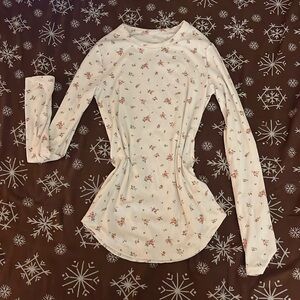 Floral Long Sleeve Stretchy Shirt Size XS